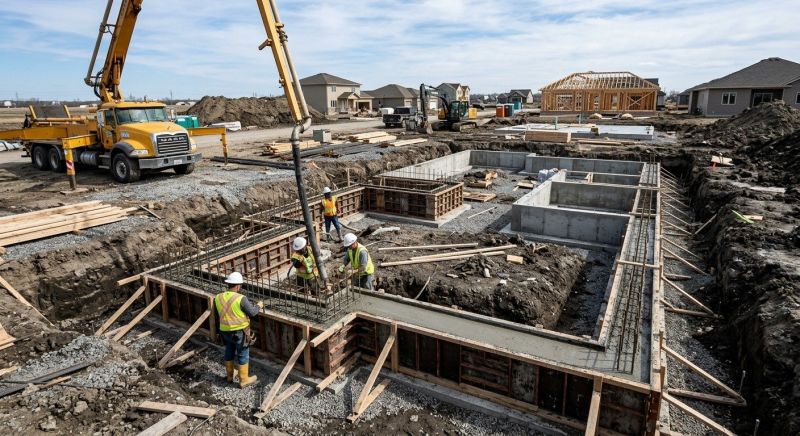 Concrete Foundation Installation in Fort Wayne, IN