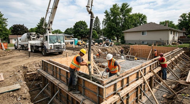 Foundation Pouring in Fort Wayne, IN
