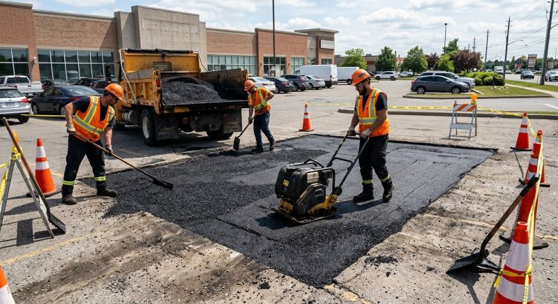 Asphalt Parking Lot Repair in San Diego County, CA