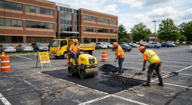 Asphalt Parking Lot Repair in Conway, AR