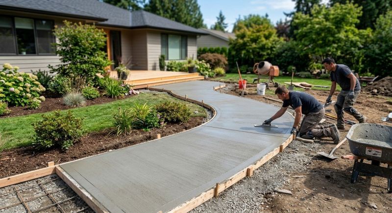 Cement Walkway Installation in Salt Lake City, UT