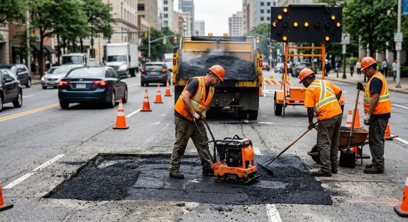 Commercial Pothole Repair in Los Angeles, CA