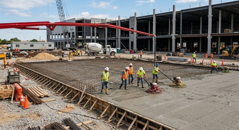 Commercial Slab Construction in Fort Wayne, IN
