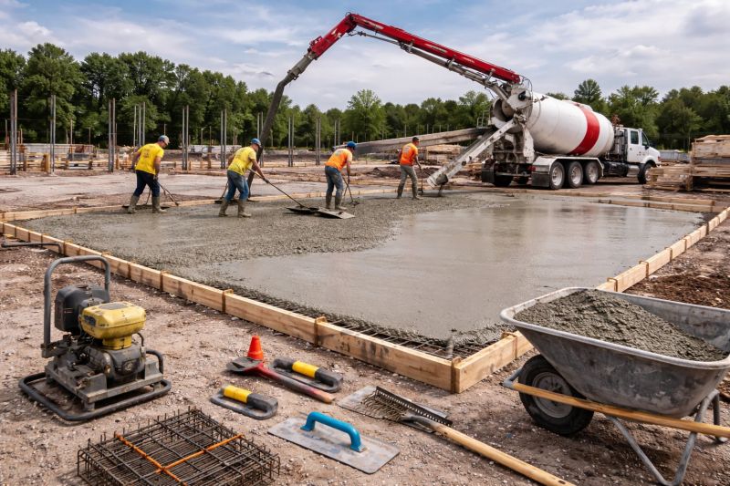 Commercial Slab Construction in Columbia, SC