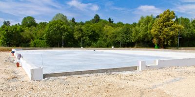 Commercial Slab Installation in Cary, NC