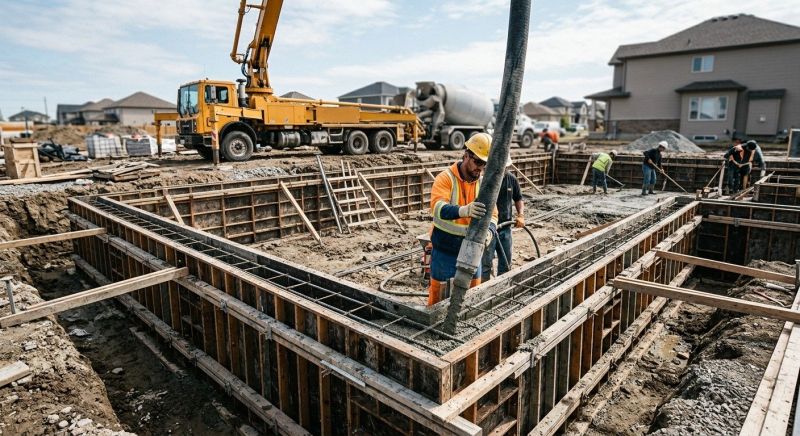 Foundation Pouring in Fredericksburg, VA