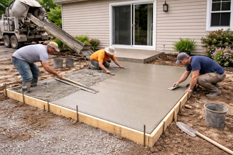 Porch Concrete Pouring in Denver, CO